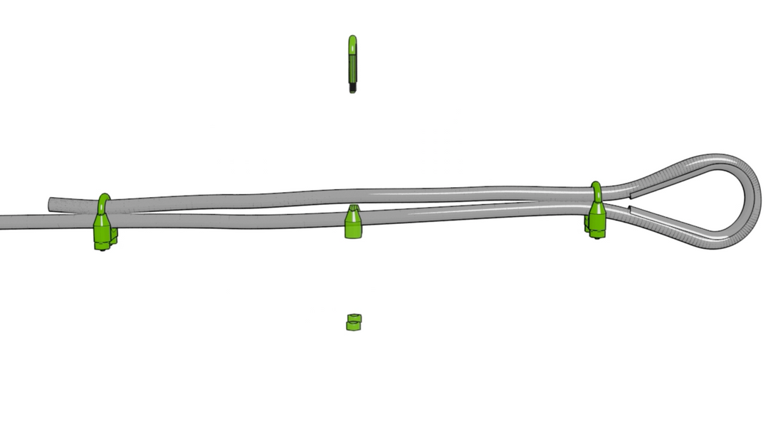 safely apply wire rope clips