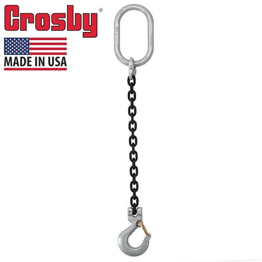 Crosby® Sling Hook Single Leg Chain Sling - Grade 100