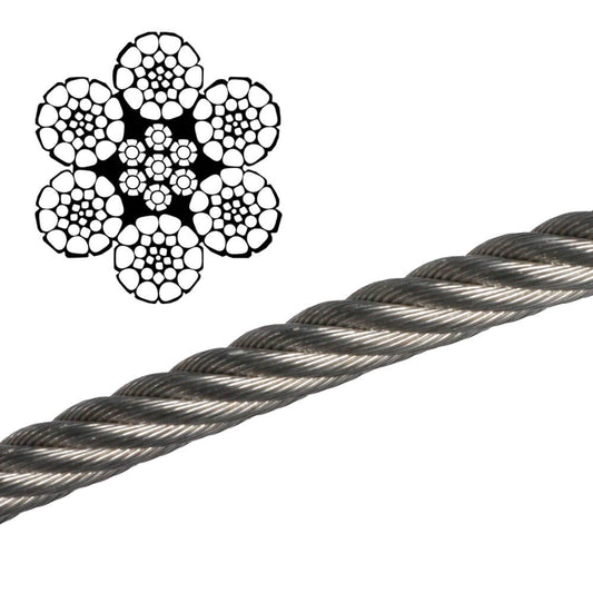 6x26 Rotation Resistant Impact Swaged Wire Rope