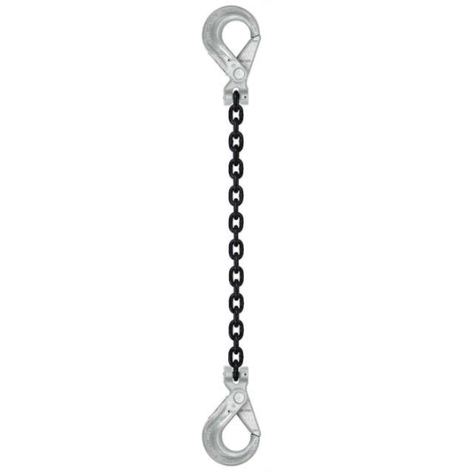 Self-Locking Hook & Self-Locking Hook Single Leg Chain Sling - Grade 100