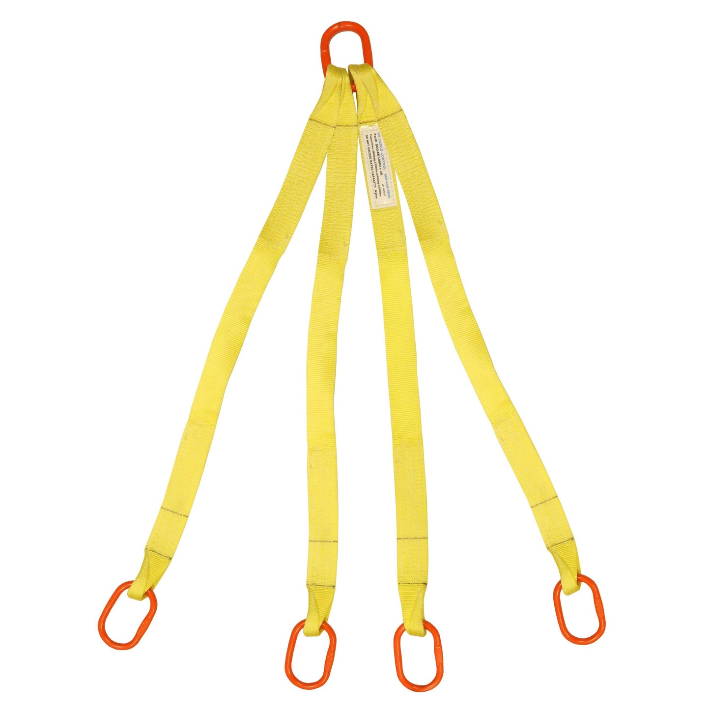 1 inchx6 foot (2 ply) Quad Leg Nylon Sling w Master Link Both Ends image 2 of 2