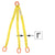 1 inchx12 foot (1 ply) Triple Leg Nylon Sling w Master Link Both Ends image 1 of 2