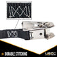 1" x 10' Black Stainless Steel Thumb Ratchet Strap w/ Carabiner Clips image 5 of 10