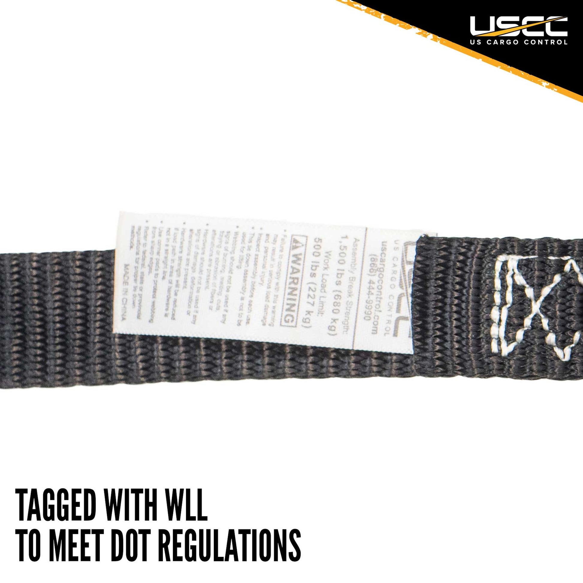 1" x 15' Black Endless Stainless Steel Thumb Ratchet image 4 of 10