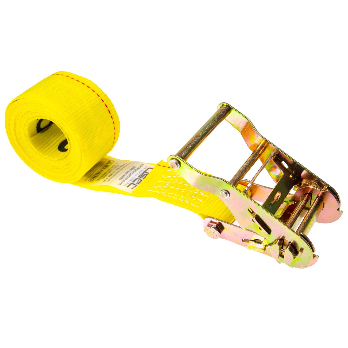 20' endless ratchet strap -  2" yellow endless ratchet strap
