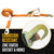 8' ratchet strap - zinc coated hardware resists corrosion