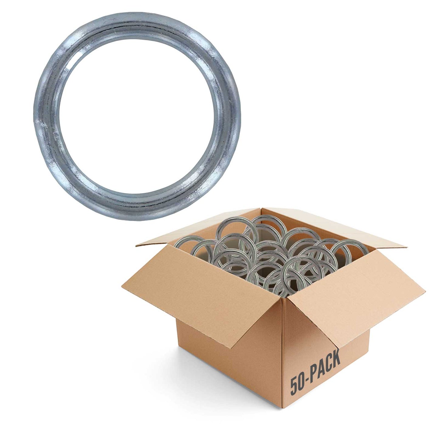 2" Round Ring - 5,000 lbs. BS - 50 Pack