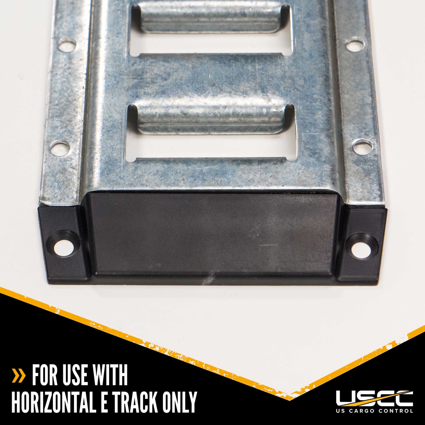 Plastic End Cap w/ Install Holes for Horizontal E-Track | 4-Pack Image 3 of 3