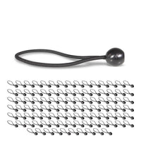 6'' Black Ball Bungees (bundle of 100)  image 1 of 7