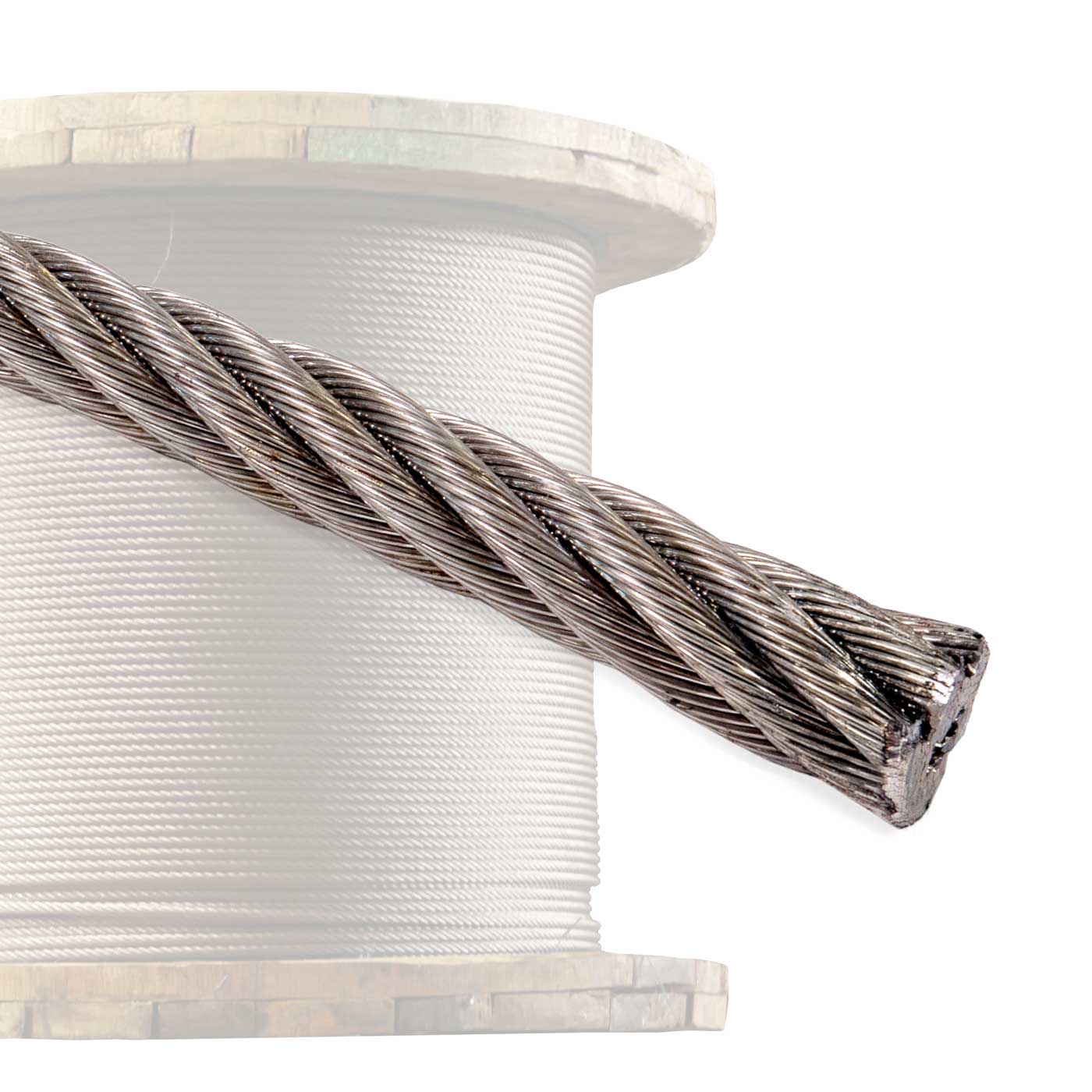 6x37 stainless steel 304 wire rope spool