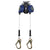 FallTech FT-X LE 8' Cable Self-Retracting Lifeline | Twin-Leg | Mini Rebar Hooks | 82808TP0