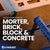 the go-to screw for mortar, brick, block & concrete