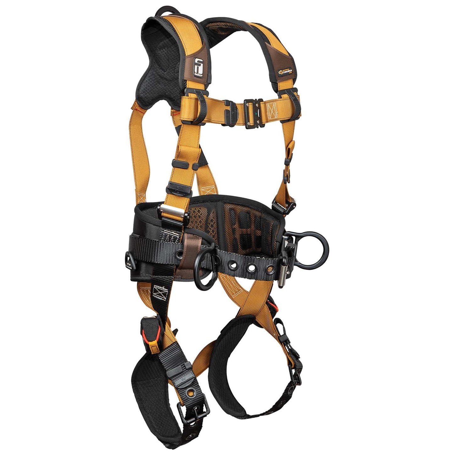 FallTech ComforTech GEL Full-Body Construction Harness w/ Trauma Straps | Belted | L | 7081BL