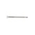 A single #7 x 2-1/4 inch trim head deck screw made of 316 stainless steel, isolated on a white background.