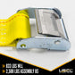 2 inch x 12 foot Yellow ETrack Tie Down Straps Cam Buckle  image 4 of 10