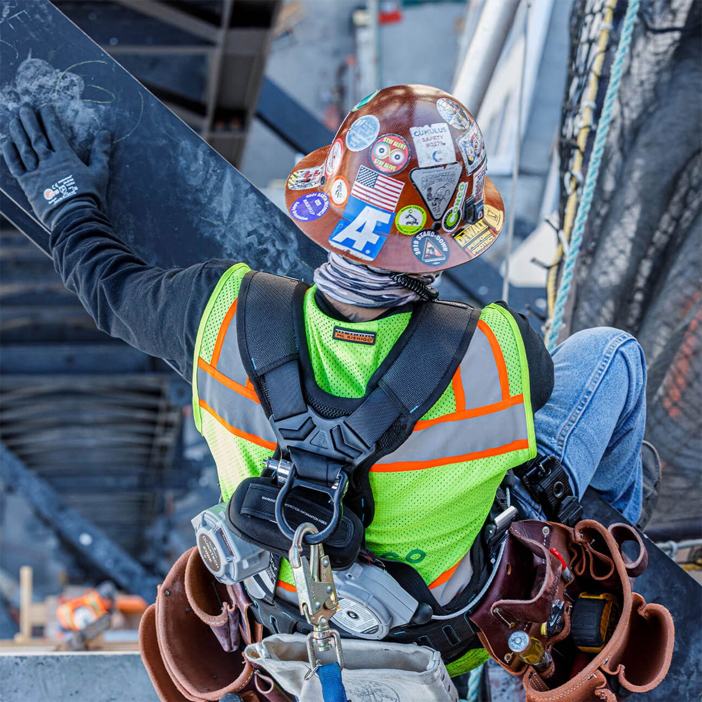 FallTech FT-One Full-Body Construction Harness w/ Trauma Straps | Belted | S | 8123BQCS