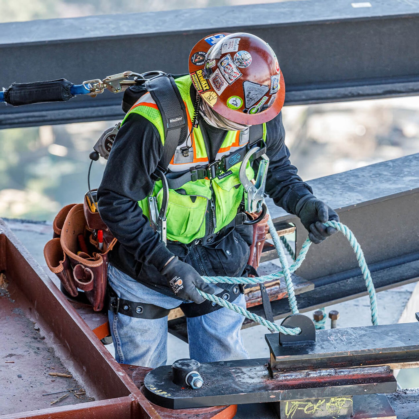 FallTech FT-One Full-Body Construction Harness w/ Trauma Straps | Belted | XS | 8123BQCXS