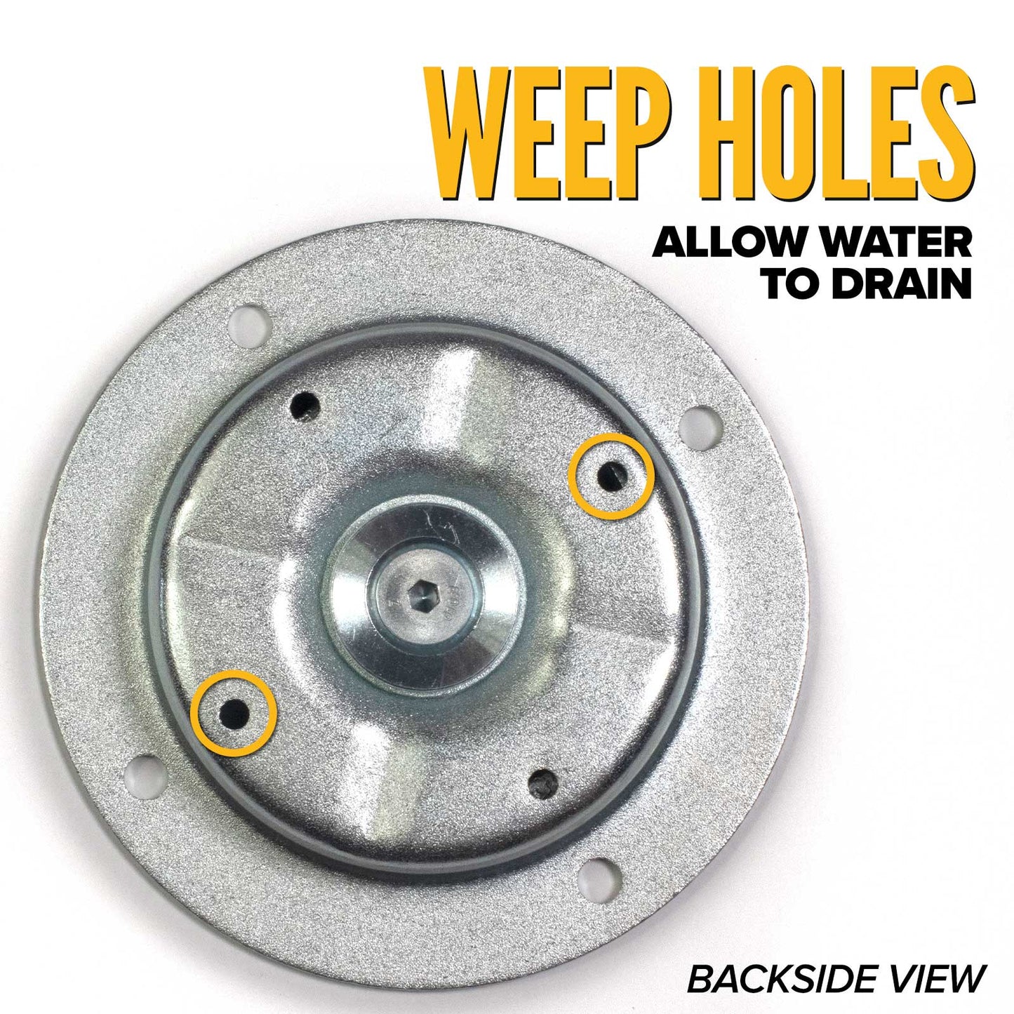 Bolt-On Recessed Swivel D-Ring - Galvanized - 6,000 lbs. BS | 4-Pack