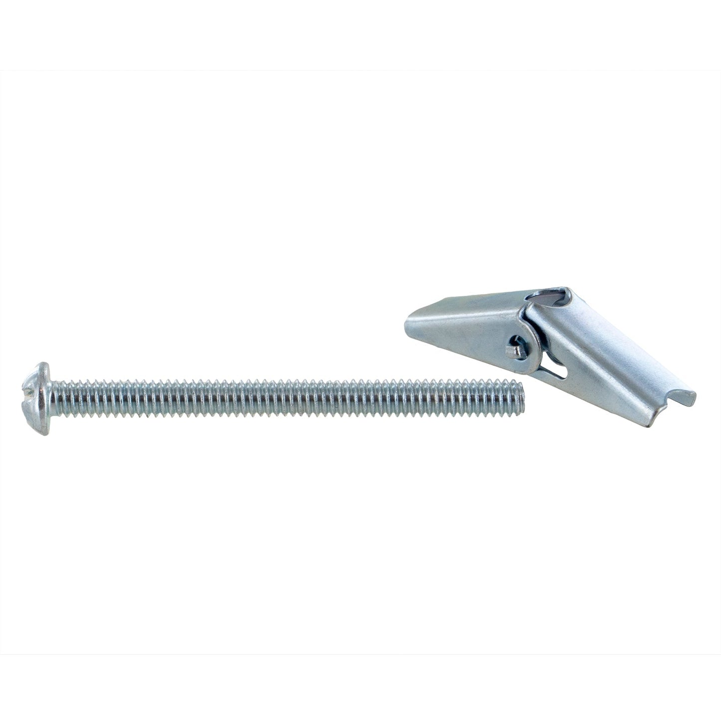 1/4"-20 x 3" Conquest Round PH/SL Combo Toggle Bolt w/ Wing Nut - Zinc
