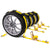 Wheel Strap with Wire Hooks & Adjustable Rubber Blocks - 4 Pack