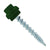 #10 x 112 inch ZXL Woodbinder Metal Roofing Screw Forest Green Pkg 250