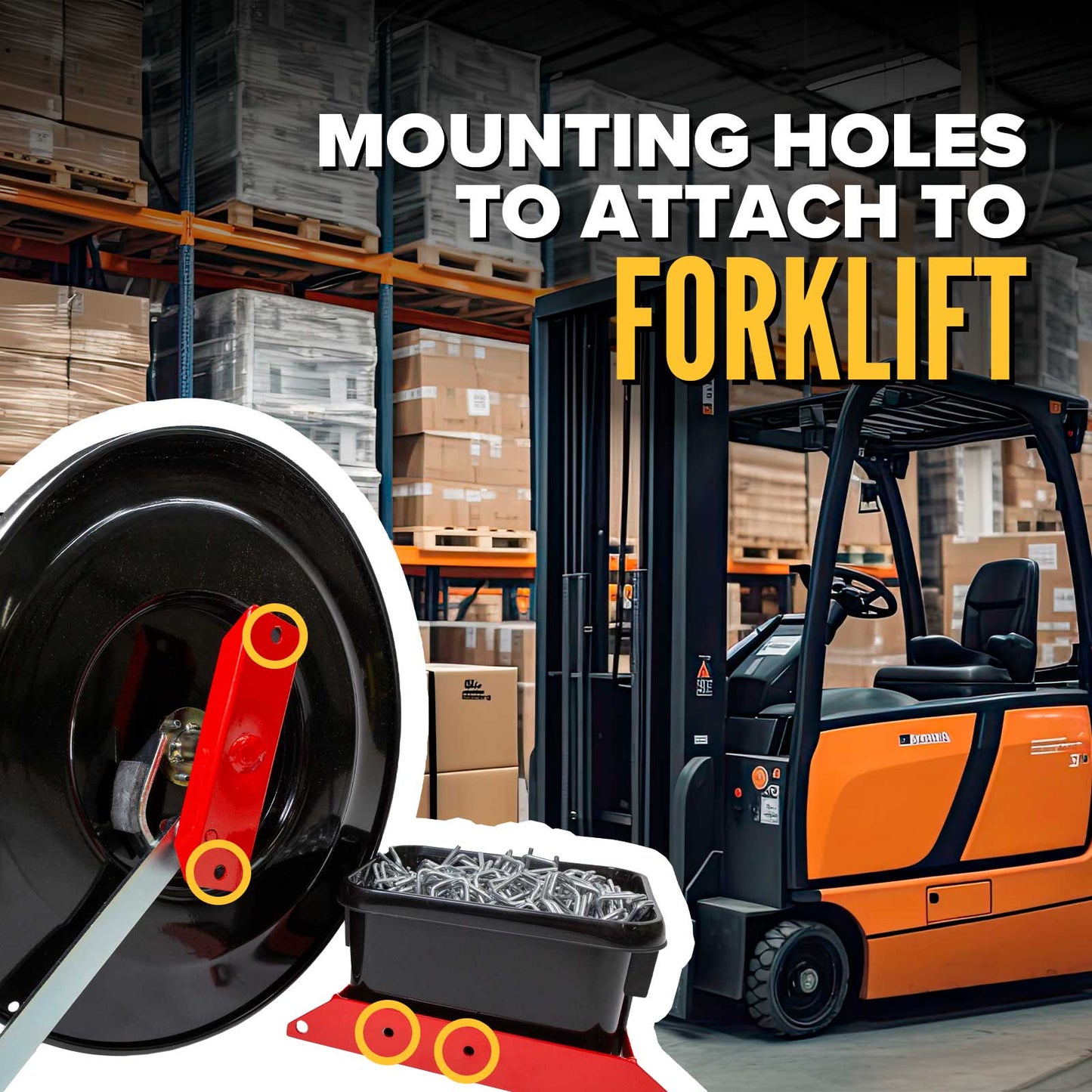 1/2" Composite Strapping Starter Kit - Forklift Dispenser