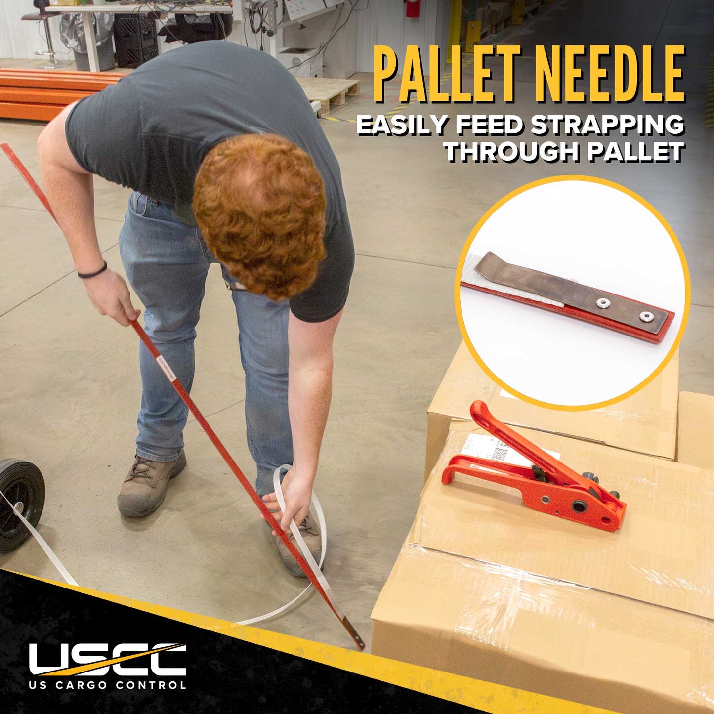1/2" Composite Strapping Starter Kit - Forklift Dispenser