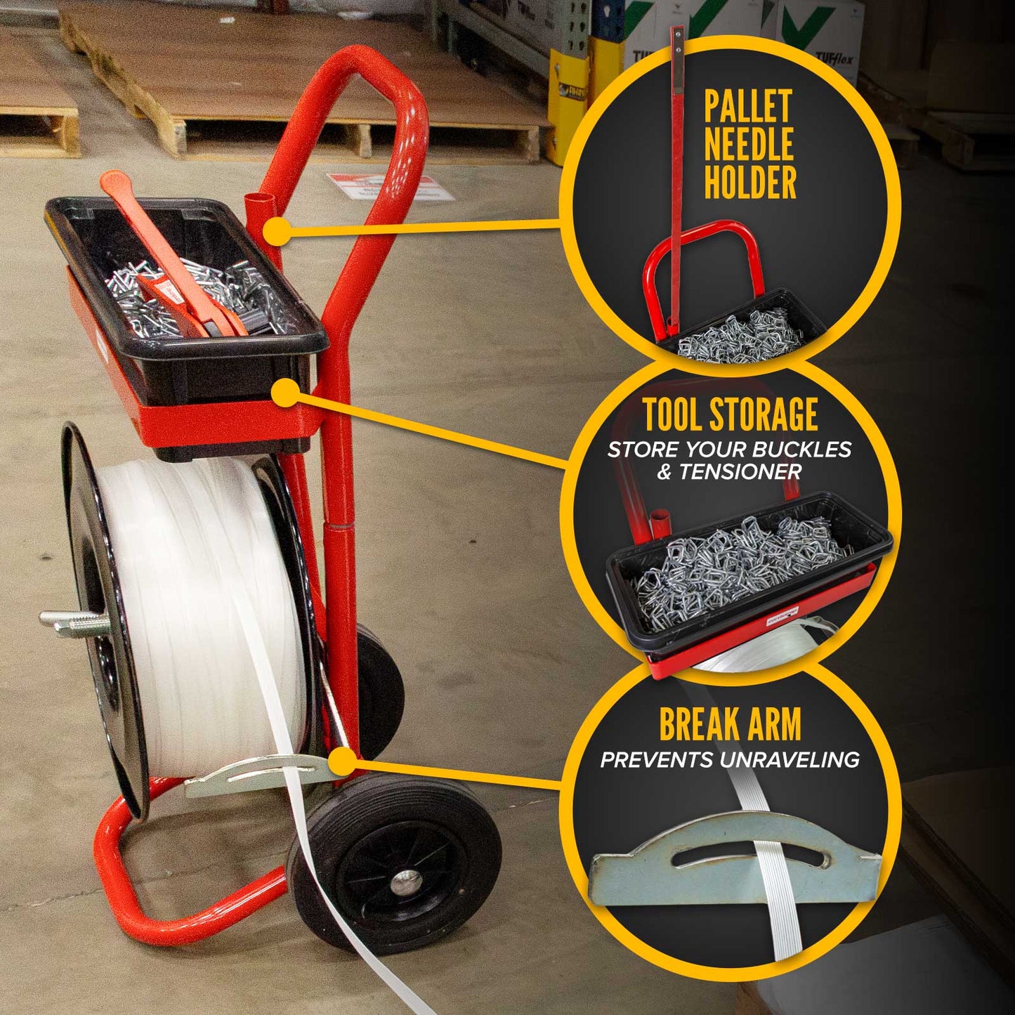 1/2" Composite Strapping Starter Kit - Mobile Dispenser