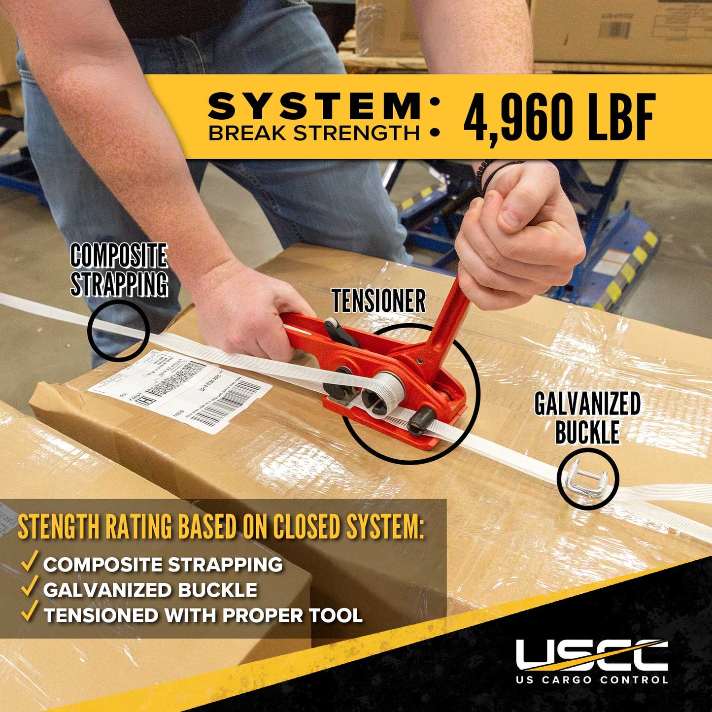 1-1/4" Composite Strapping Starter Kit - Mobile Dispenser