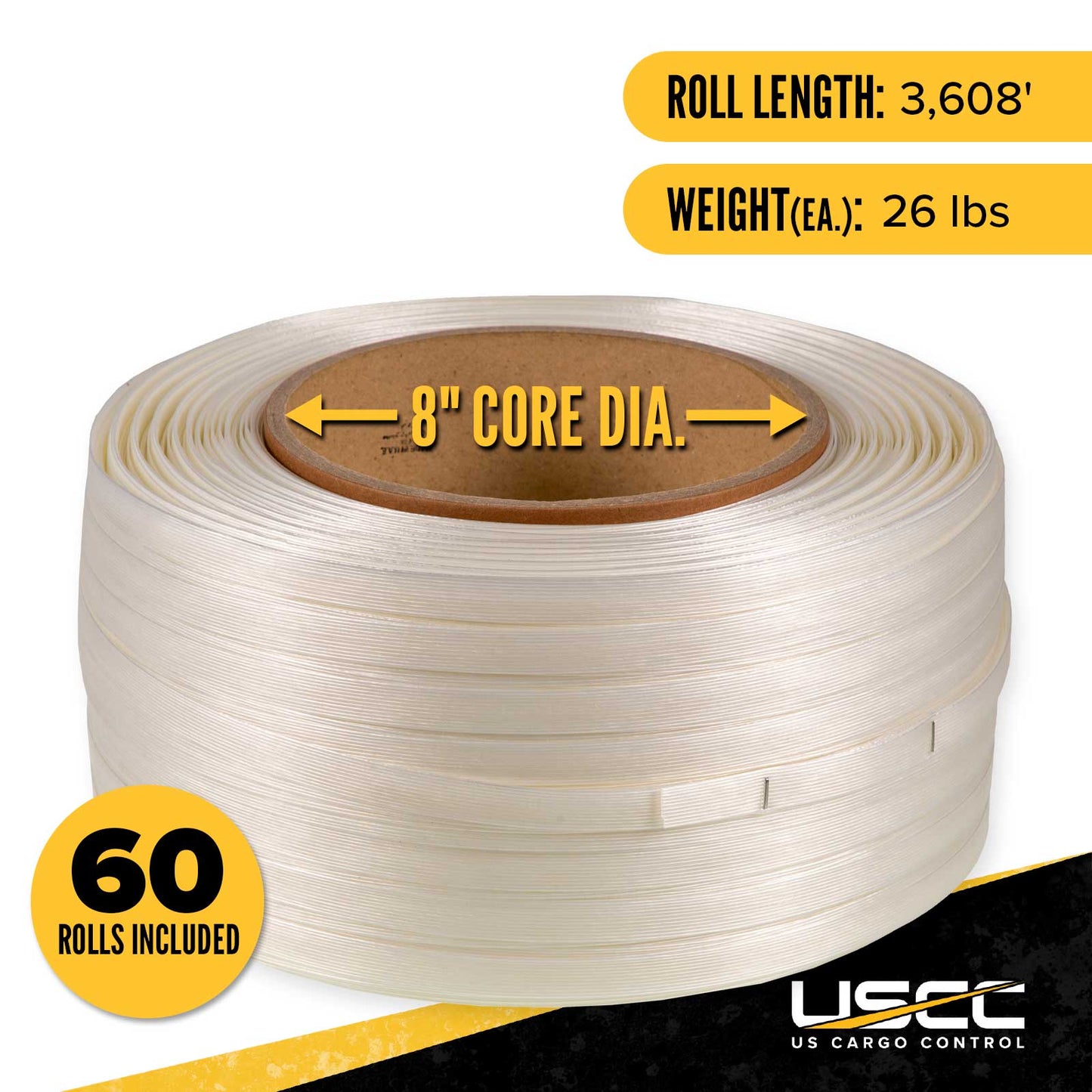Cordstrap 1/2" x 3610' Composite Corded Strapping - Pallet
