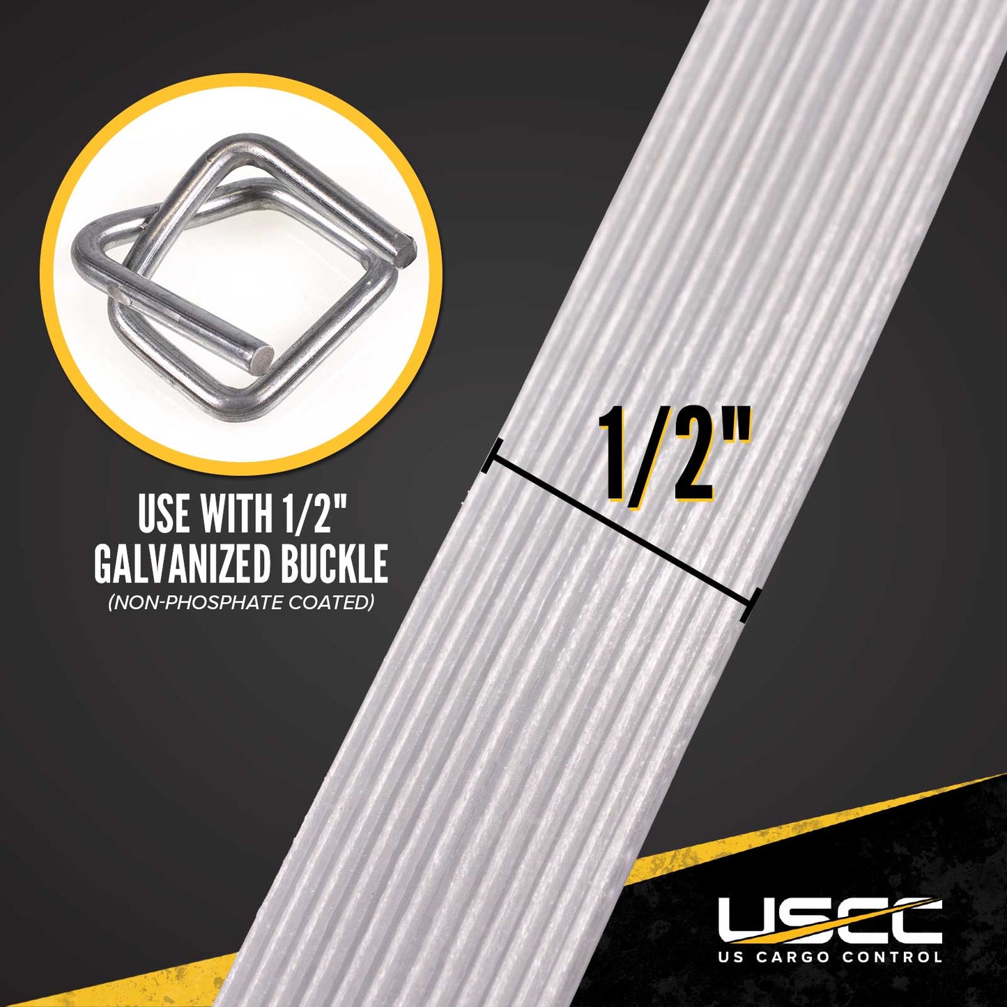 Cordstrap 1/2" x 3610' Composite Corded Strapping - Pallet