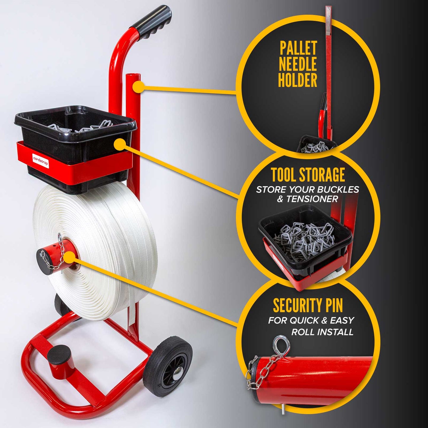 Cordstrap Mobile Woven Cord Strapping Dispenser