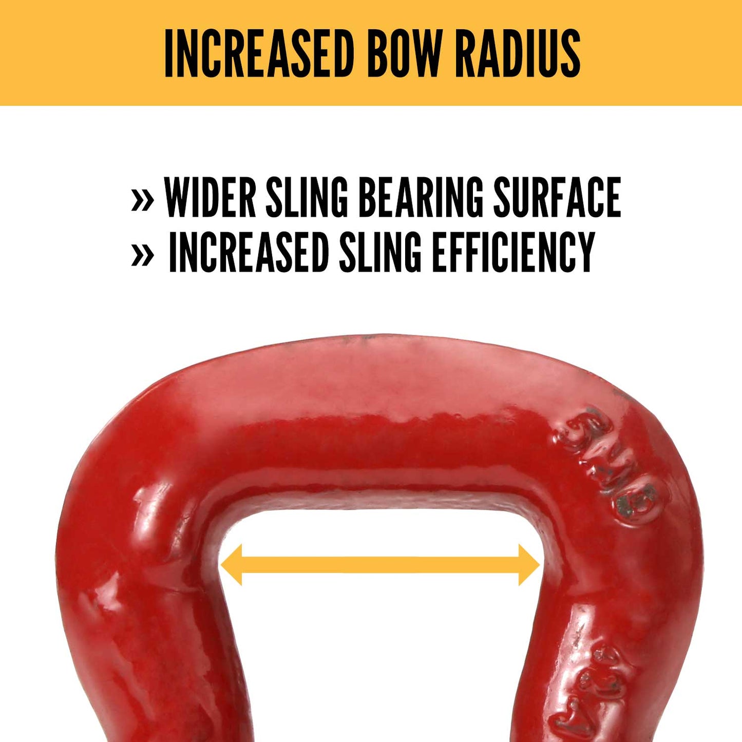 Crosby® Bolt Type Sling Saver Shackle | S-252 - 3"- 12.5 Ton increased bow radius