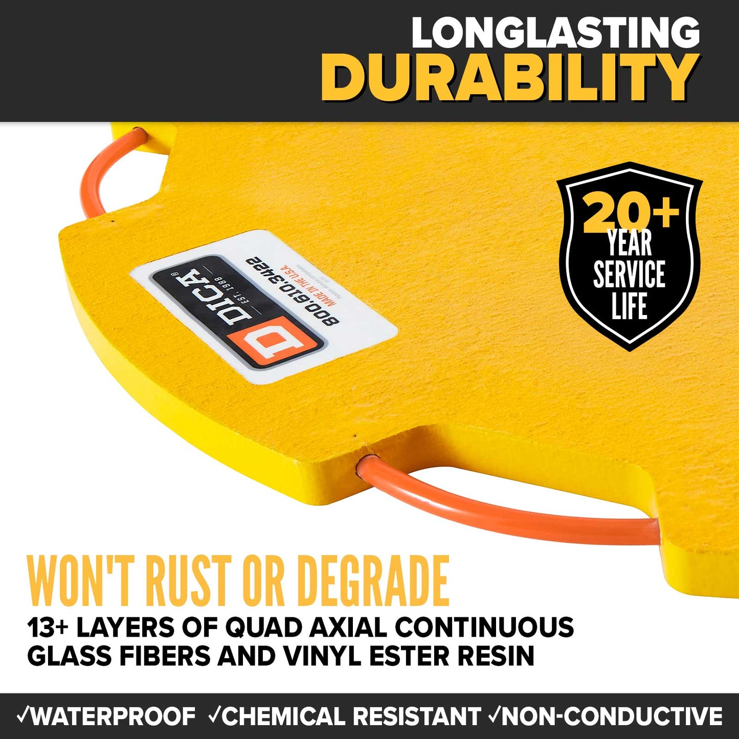 durable outrigger pads that are also lightweight