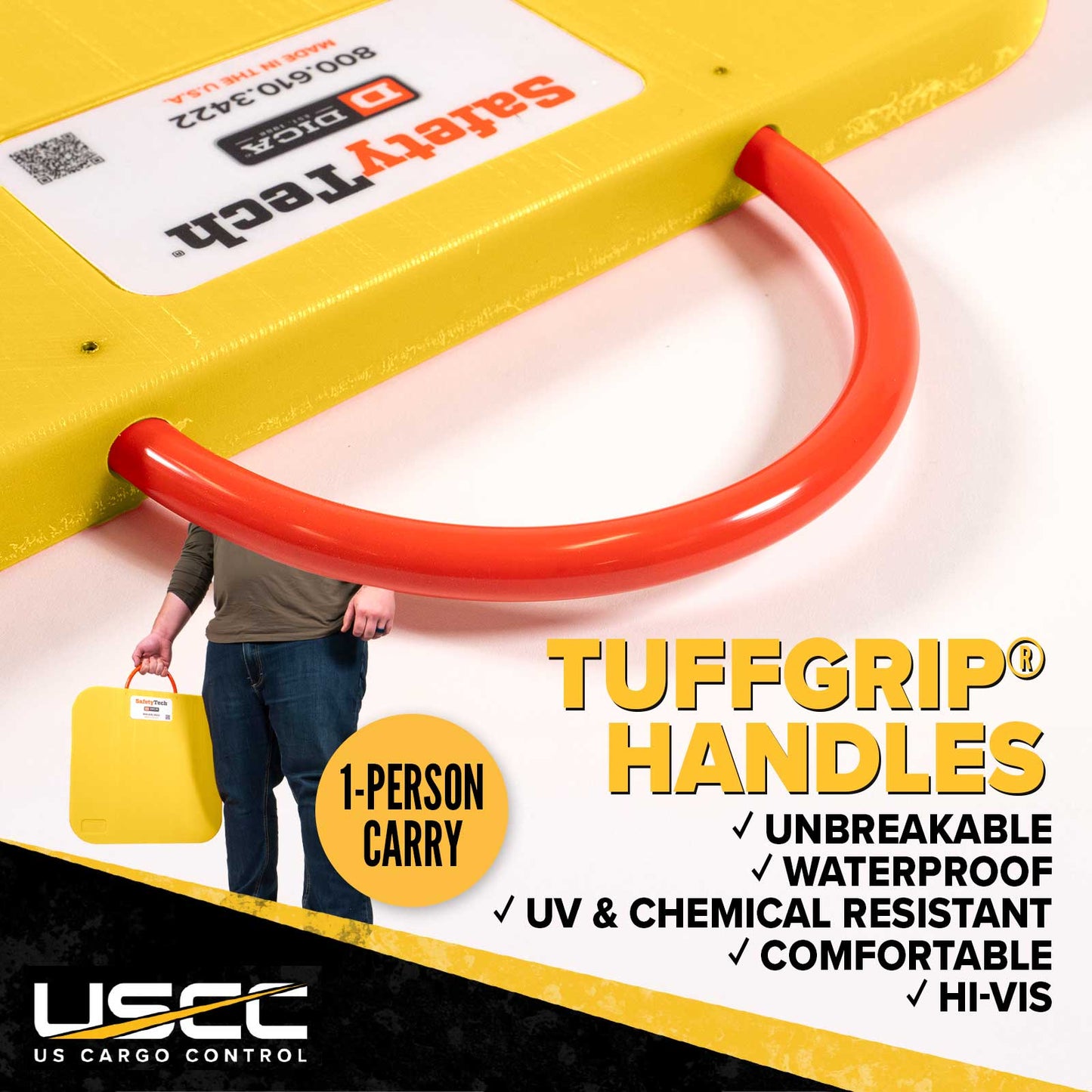 tuffgrip hanldes are strong and ergonomic