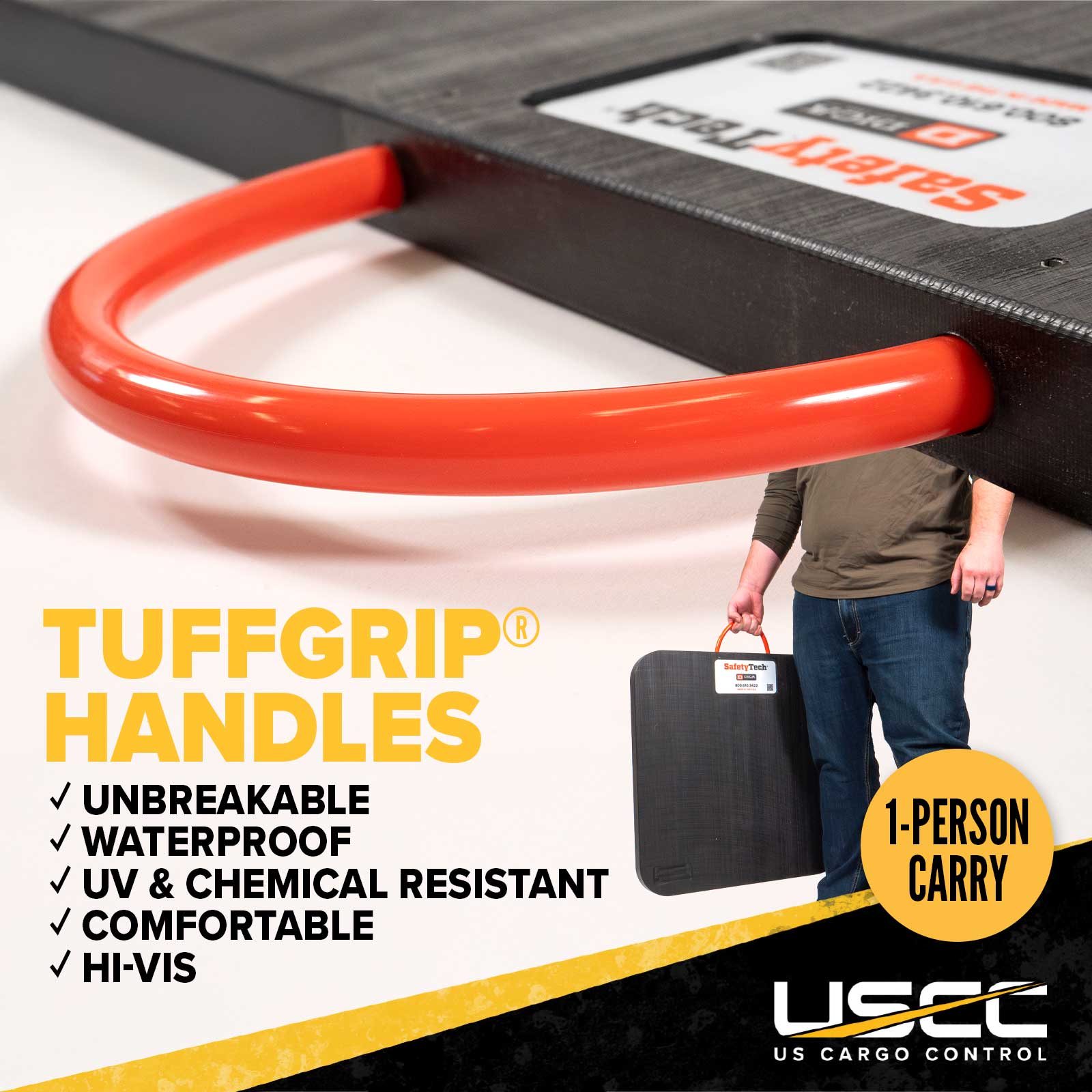 tuffgrip hanldes are strong and ergonomic