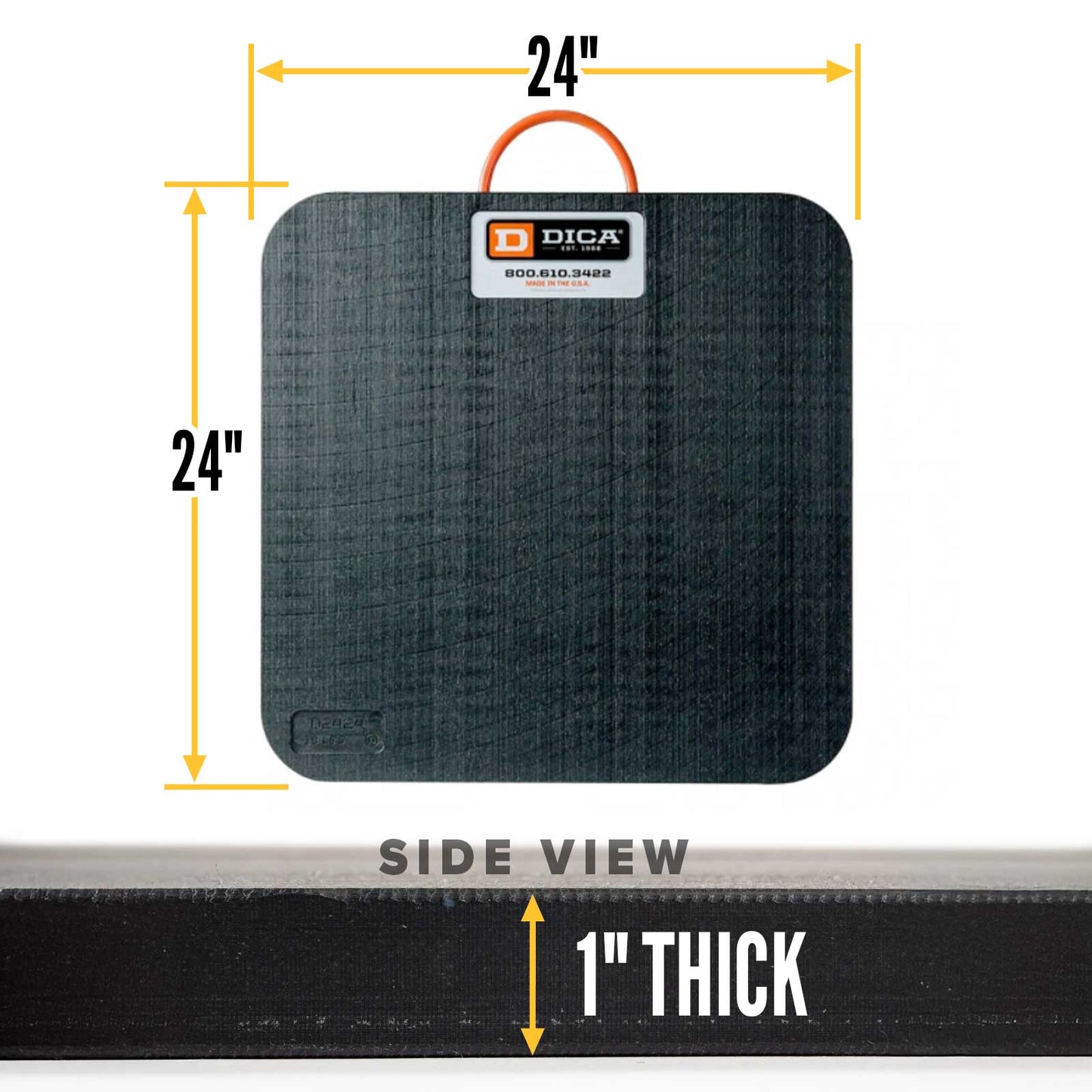 24x24 1" outrigger pad specs