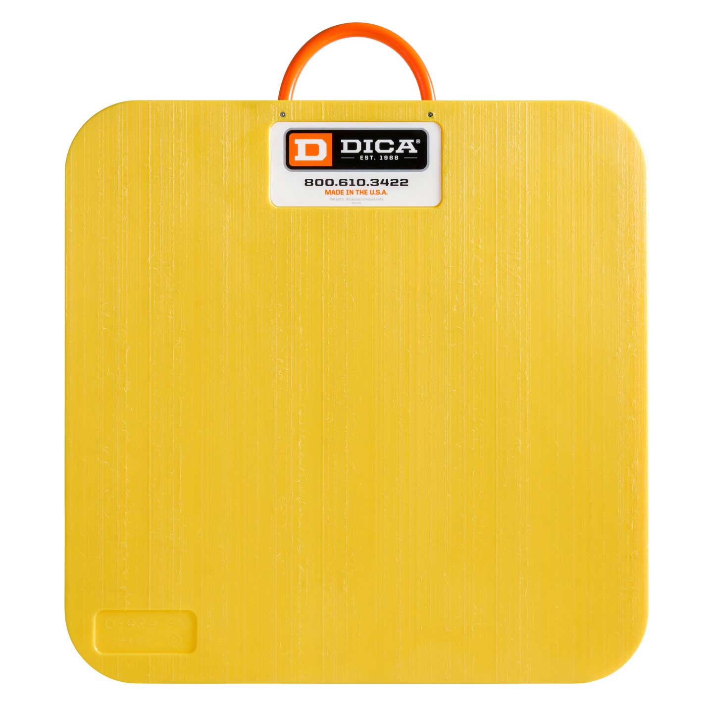 DICA 24x24 2" yellow outrigger pad