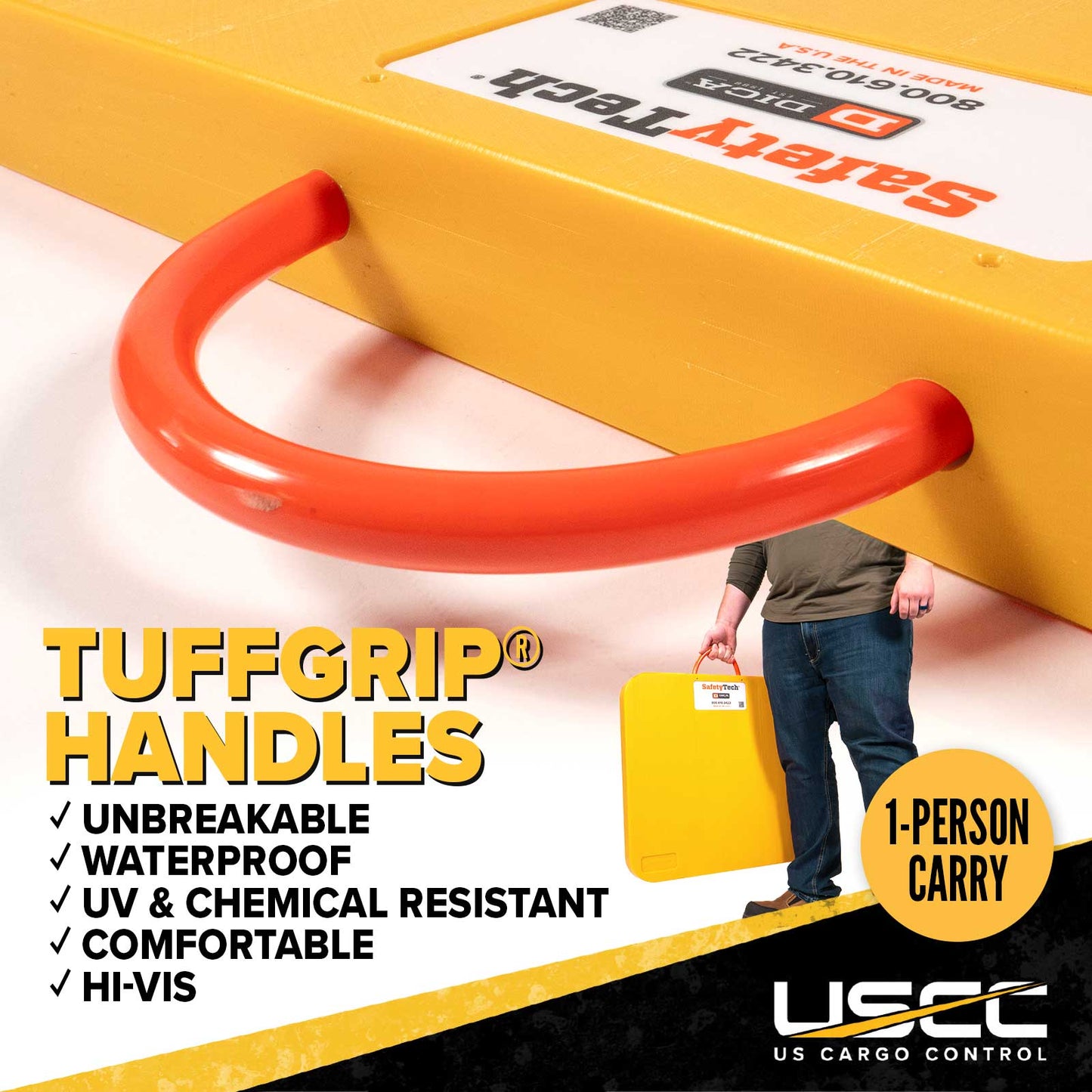 tuffgrip hanldes are strong and ergonomic