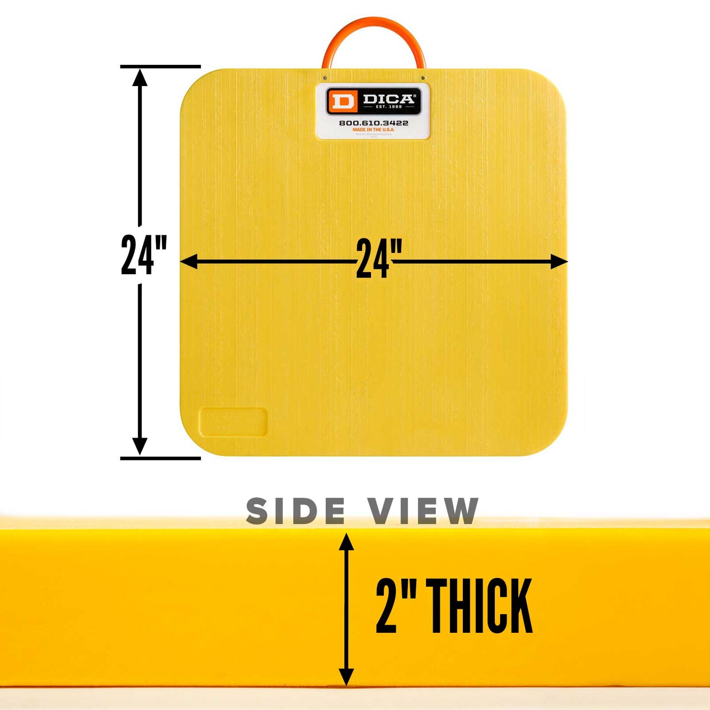 24x24 2" outrigger pad specs