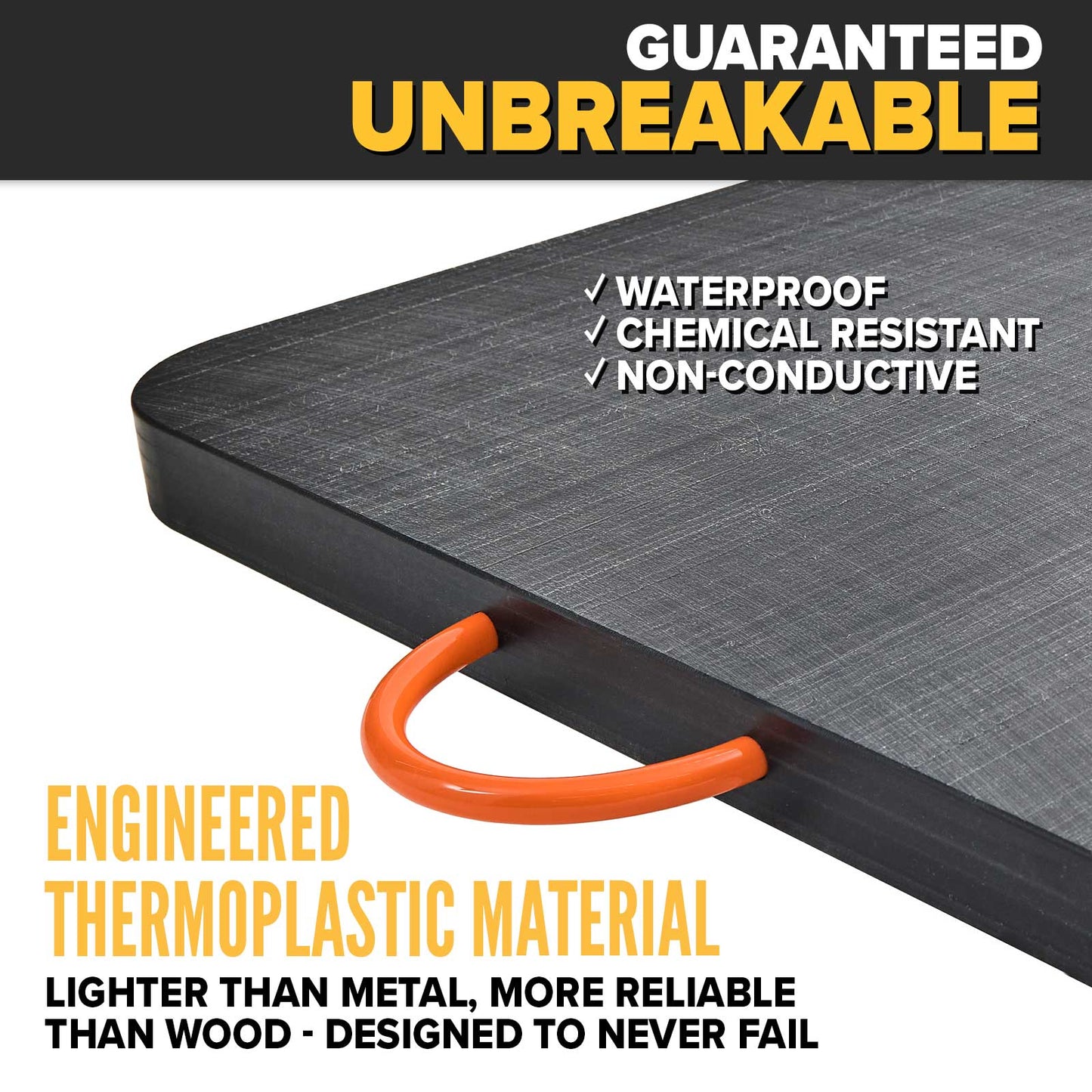 guaranteed unbreakable outrigger pads, 2"