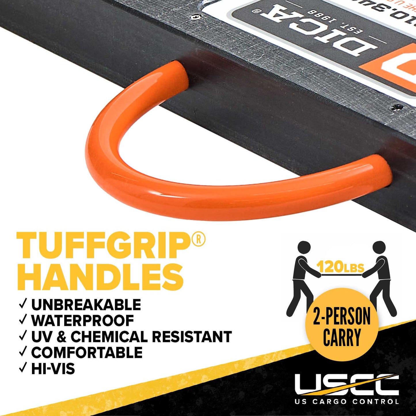 tuffgrip hanldes are strong and ergonomic