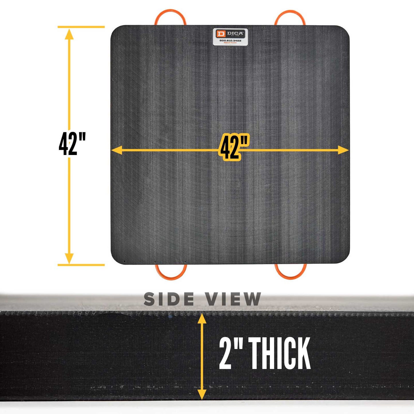 42x42 2" outrigger pad specs
