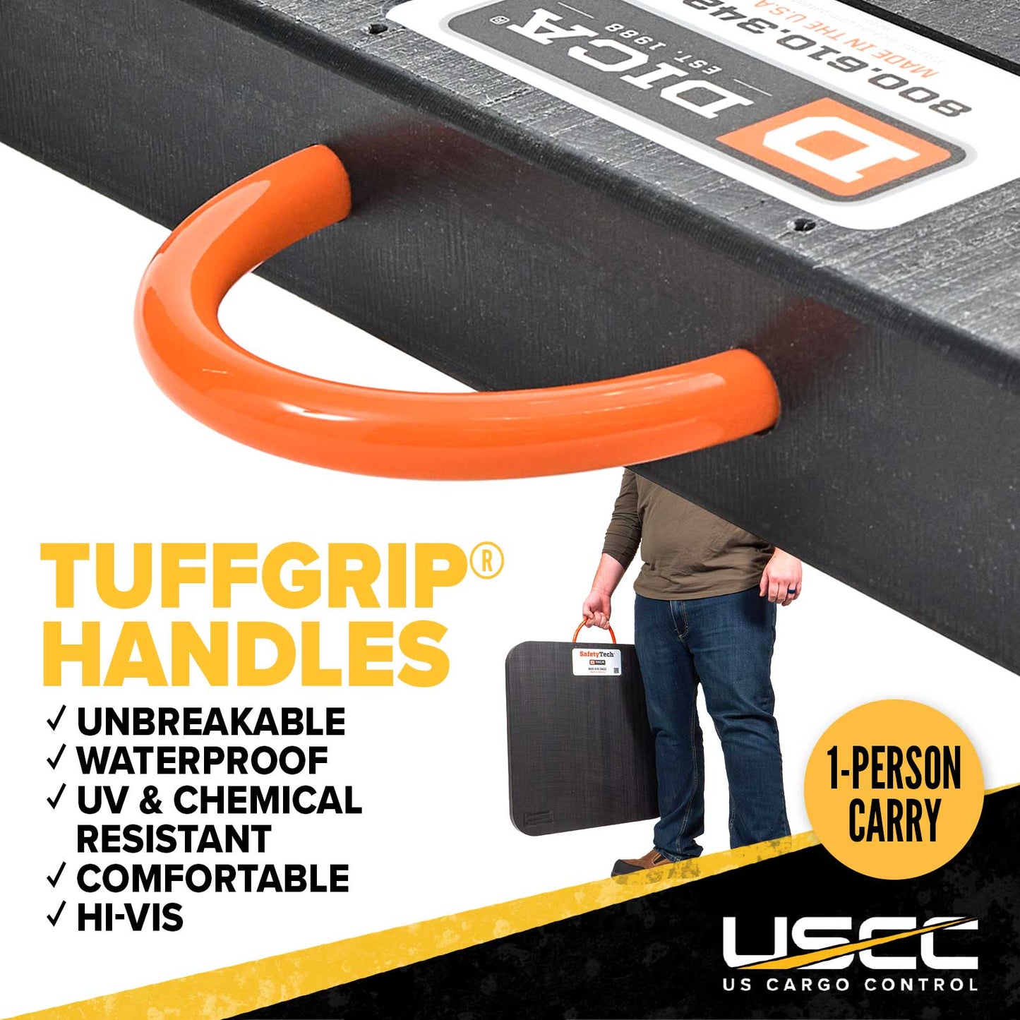 tuffgrip hanldes are strong and ergonomic