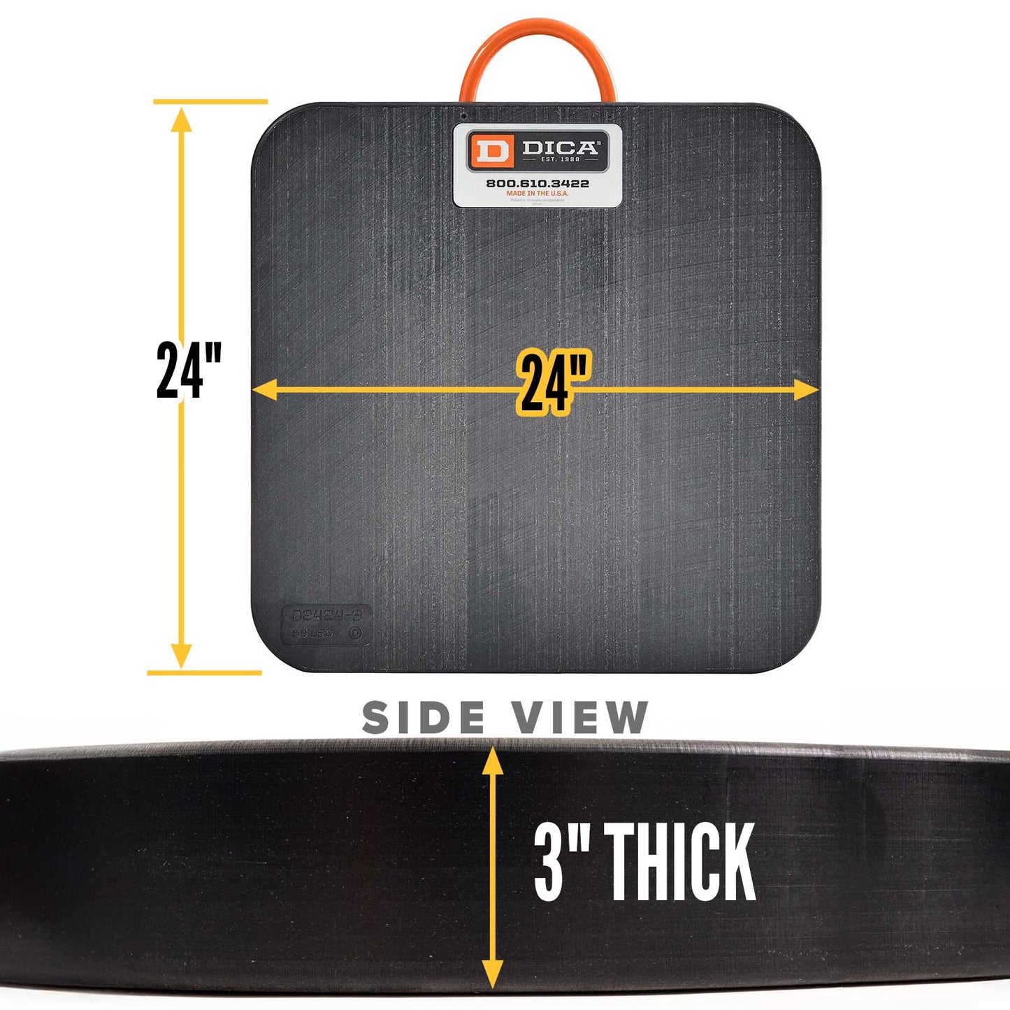 24x24 3" outrigger pad specs
