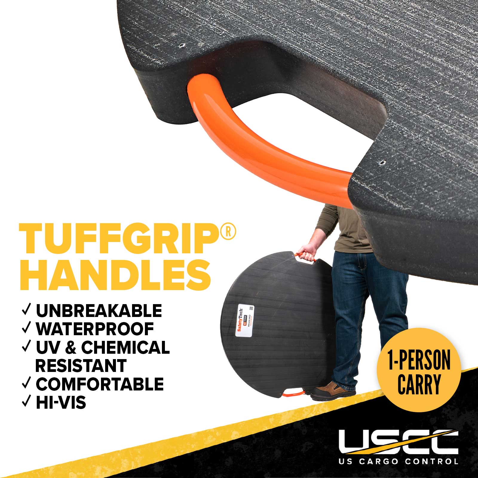 tuffgrip hanldes are strong and ergonomic
