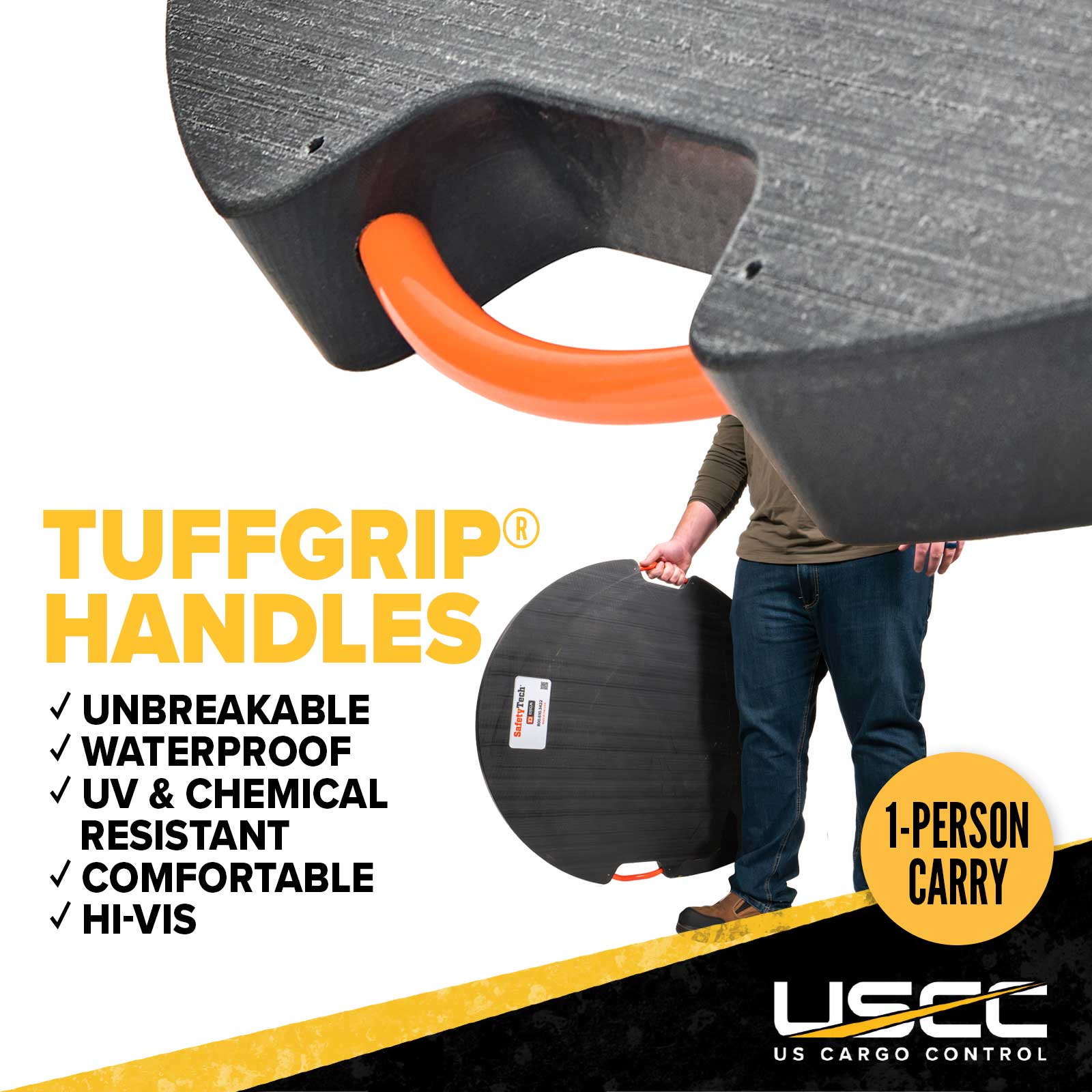 tuffgrip hanldes are strong and ergonomic