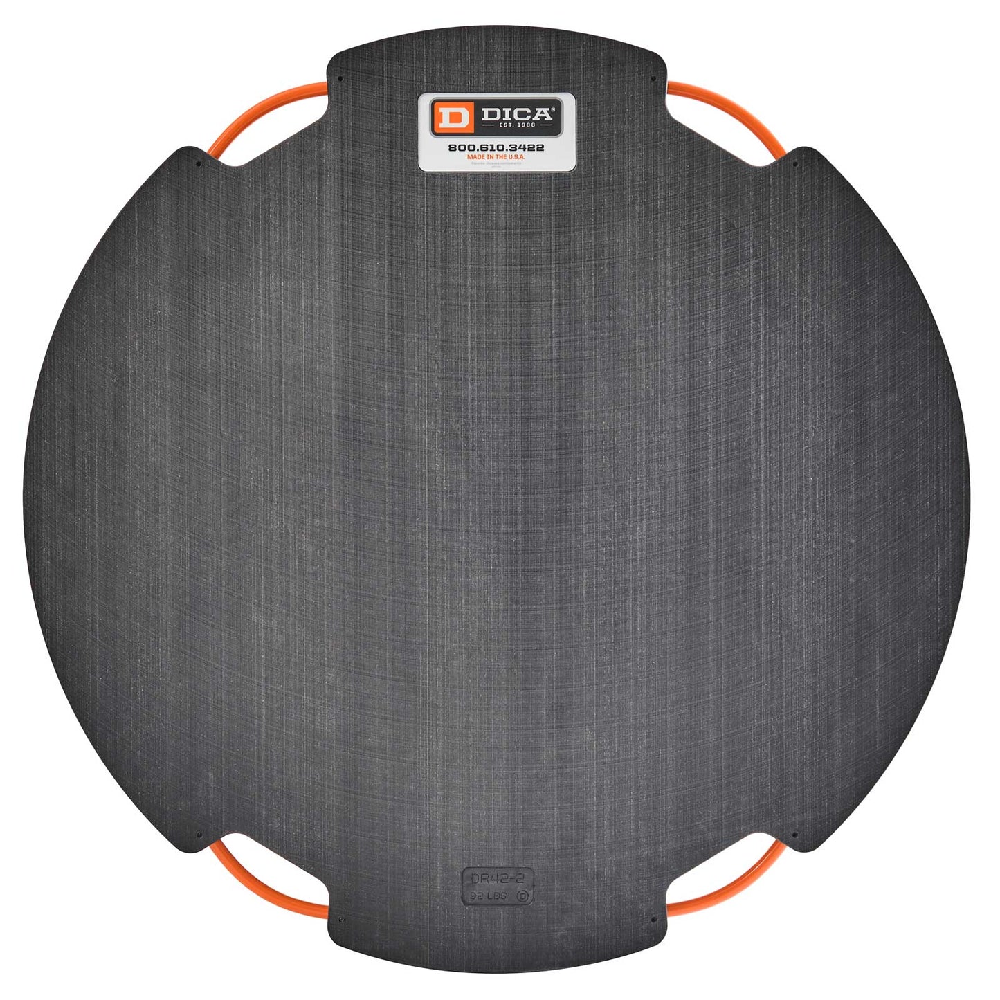 DICA 42" round 2" black outrigger pad