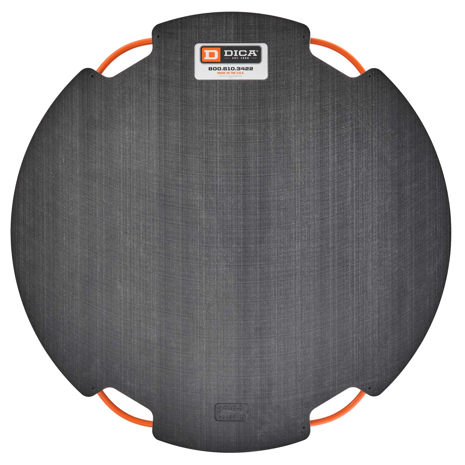 DICA 42" round 2" black outrigger pad
