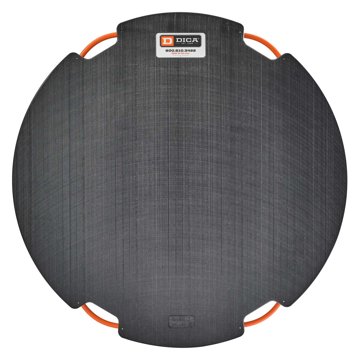 DIC48" round 3" black outrigger pad